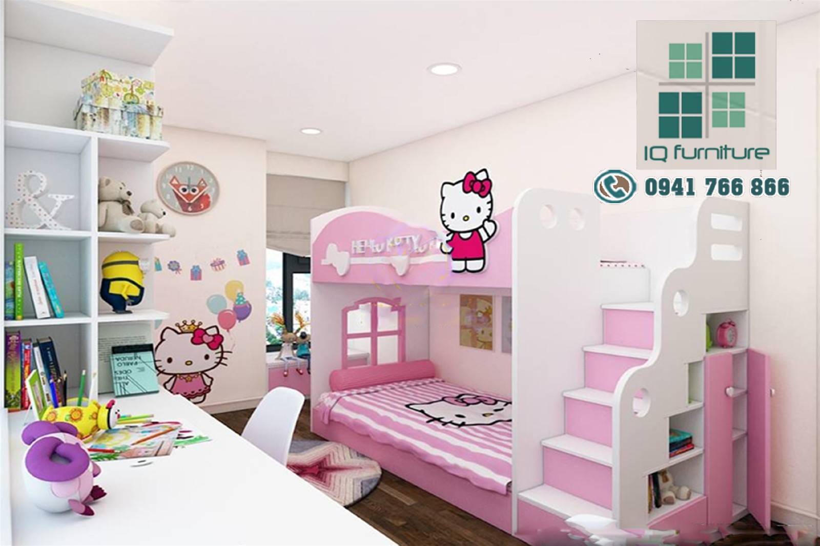 Thiết kế nội thất phòng ngủ trẻ em hải phòng